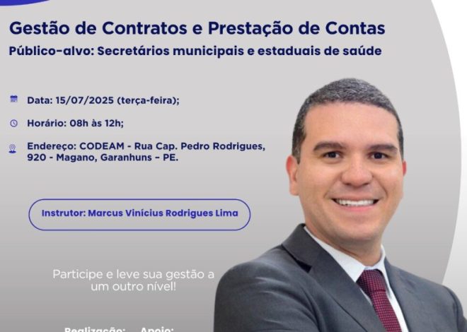 CODEAM promove workshop sobre gestão de contratos e prestação de contas na saúde
