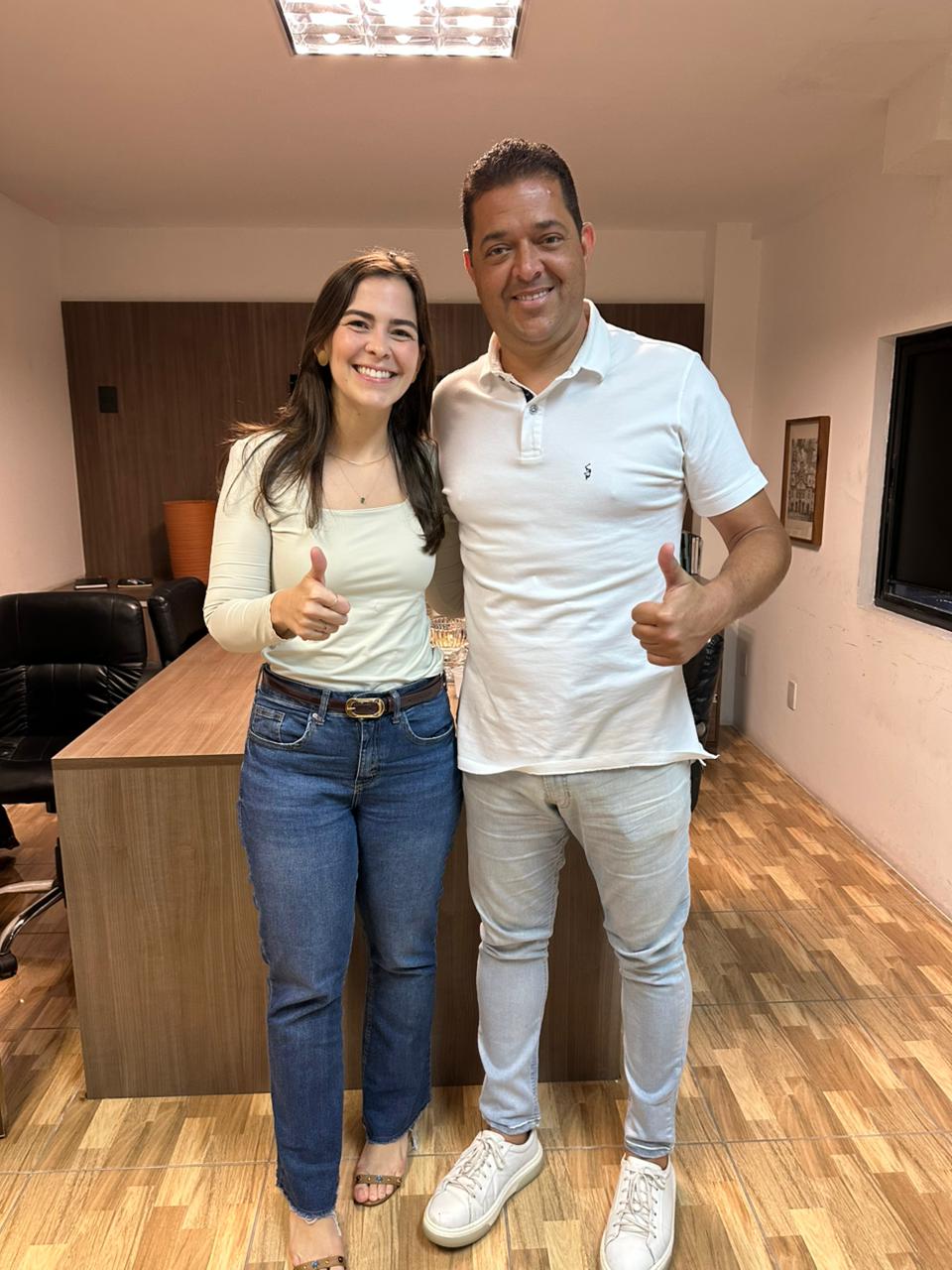Maria Arraes reafirma apoio ao futebol de Garanhuns em encontro com presidente da Liga Esportiva