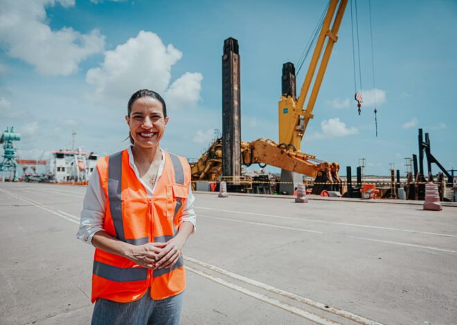 Raquel Lyra e Silvio Costa Filho entregam dragagem do canal interno do Porto de Suape