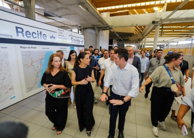 Raquel Lyra e Jader Filho visitam Metrô do Recife e garantem investimento imediato de R$ 500 milhões