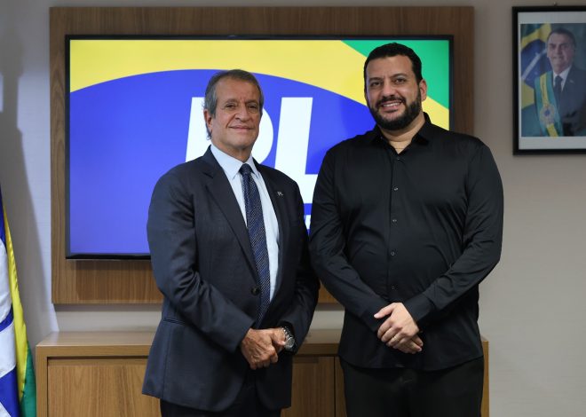 Valdemar da Costa Neto recebe Robson Ouro Preto em Brasília para articulação política de 2026
