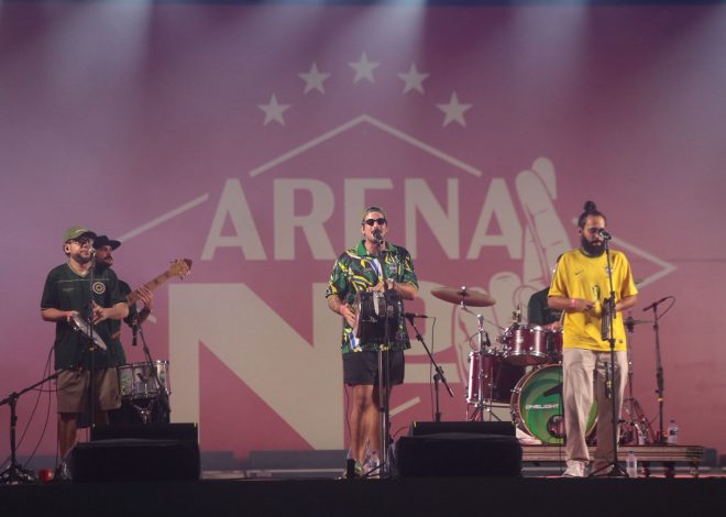 Arena Nº1 reúne torcedores no Recife para celebrar vitória do Brasil sobre a Escócia durante o São João