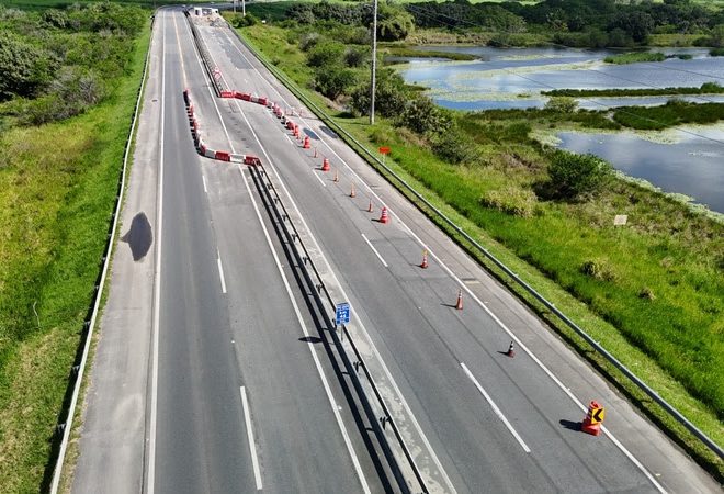 Motoristas devem ficar atentos a obras nas rodovias do Litoral Sul entre 17 e 21 de agosto